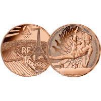  France 1/4 euro UNC 2023 - Jeux Olympiques Paris 2024 - Gymnastique Artistique Sportive