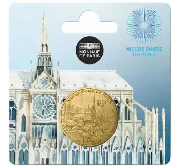  France 1/4 euro UNC 2025 - UNESCO - CATHÉDRALE NOTRE-DAME DE PARIS