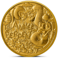  France 1/4 euro UNC 2025 - Calendrier chinois - L'année du serpent