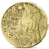  France 1/4 euro UNC 2027 - Calendrier chinois - Année de la Chèvre