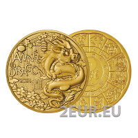 France 1/4 euro UNC 2024 - Calendrier chinois - L'année du Dragon