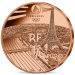  France 1/4 euro UNC 2024 - Jeux Olympiques Paris 2024 - Relais de la flamme olympique