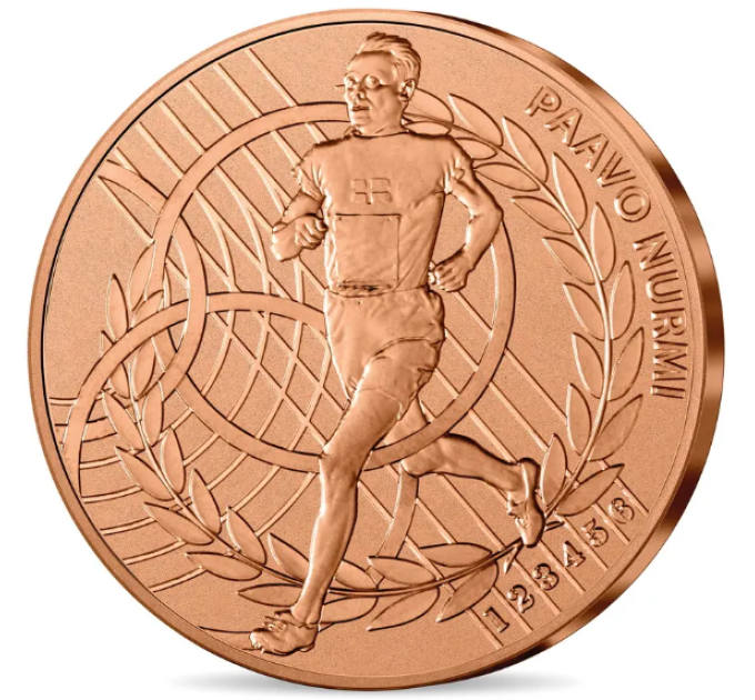  France 1/4 euro UNC 2024 - Jeux Olympiques de Paris 1924 - Paavo Nurmi