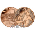  France 1/4 euro UNC 2024 - Jeux Olympiques Paris 2024 - Escrime sportive