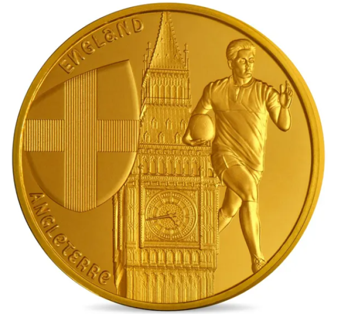  France 1/4 euro UNC 2023 - Coupe du Monde de Rugby France 2023