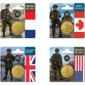  France 1/4 euro UNC 2024 - 80e anniversaire du D-DAY – Débarquement en Normandie