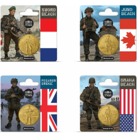  France 1/4 euro UNC 2024 - 80e anniversaire du D-DAY – Débarquement en Normandie