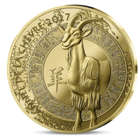 France 50 euros Pièce d'or BE 2027 - Année de la Chèvre
