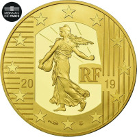 France 50 euros Pièce d'or BE 2019 - Le Semeur - Le Franc Germinal