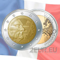 France 2 euros UNC 2022 - 20 ans de l'euro - Jacques Chirac