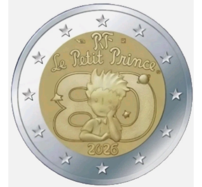 France 2 euros UNC 2026 - 80 ans du Petit Prince
