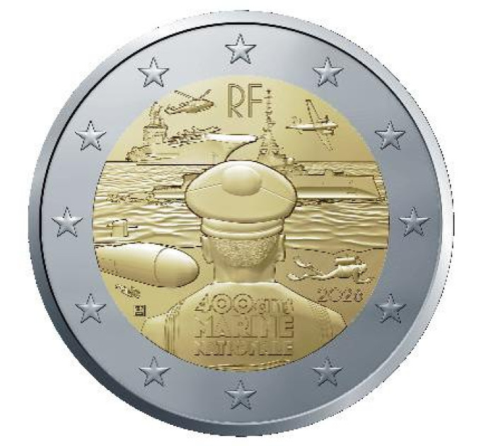 France 2 euros UNC 2026 - Marine française