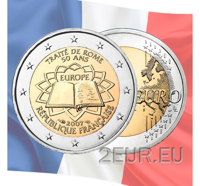 France 2 euros UNC 2007 - 50 ans du Traité de Rome