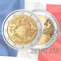 France 2 euros UNC 2012 - 10 ans d'euro cash