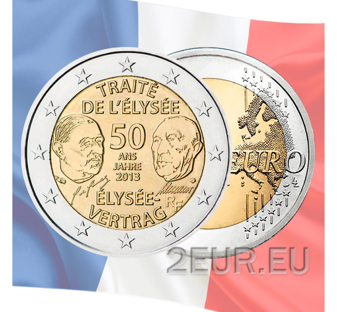 France 2 euros UNC 2013 - 50 ans du traité de l'Elysée