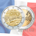 France 2 euros UNC 2014 - 70e anniversaire du Débarquement de Normandie du 6 juin 1944 - Jour J