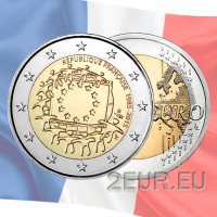 France 2 euros UNC 2015 - 30e anniversaire du drapeau de l'UE