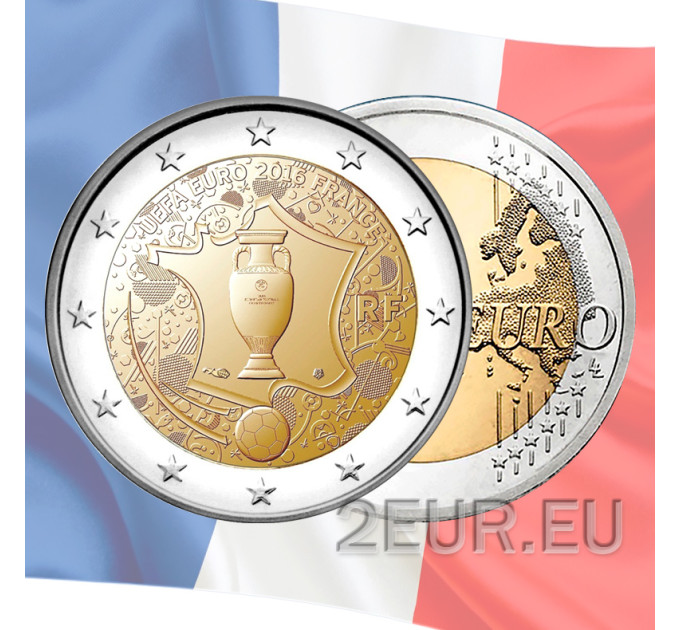 France 2 euros UNC 2016 - Championnat d'Europe de l'UEFA
