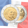 France 2 euros UNC 2016 - 100e anniversaire de la naissance de François Mitterrand