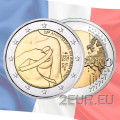France 2 euros UNC 2017 - 25e anniversaire du Ruban Rose - Lutte contre le cancer du sein