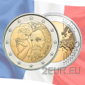 France 2 euros UNC 2017 - 100e anniversaire de la mort d'Auguste Rodin