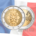 France 2 euros UNC 2018 - La Première Guerre Mondiale - Bleuet De France - Bleuet de France