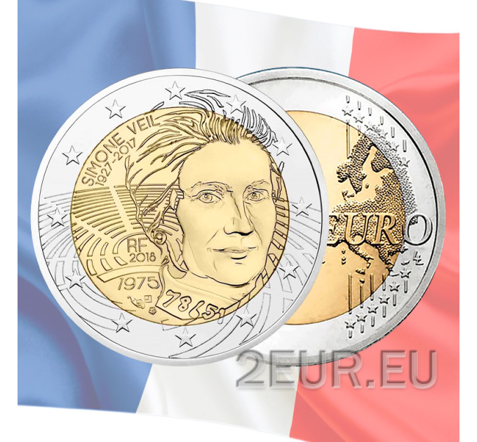 France 2 euros UNC 2018 - Simone Veil
