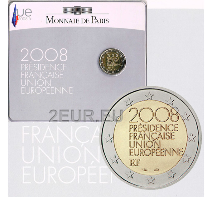 France 2 euros BU 2008 - Présidence UE
