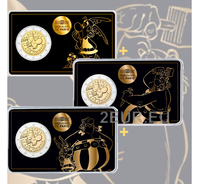 France 2 euros BU 2019 - 60 ans d'Astérix - Astérix, Obélix et Idéfix