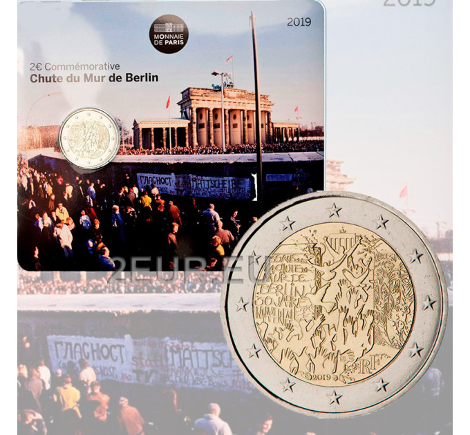 France 2 euros BU 2019 - 30 ans depuis la chute du mur de Berlin