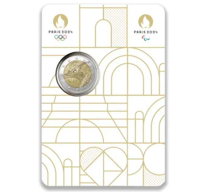France 2 euros BU 2024 - Jeux Olympiques et Paralympiques 2024 à Paris