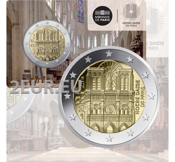 France 2 euros BU 2025 - Notre Dame