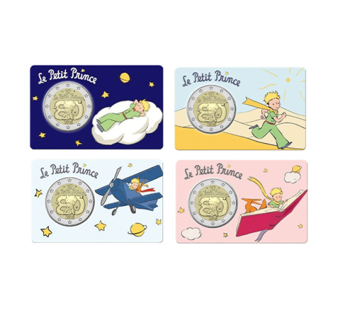 France 2 euros BU 2026 - 80 ans du Petit Prince - 4 pièces