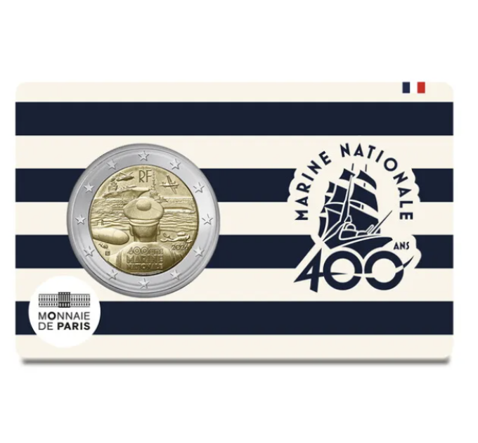 France 2 euros BU 2026 - Marine nationale