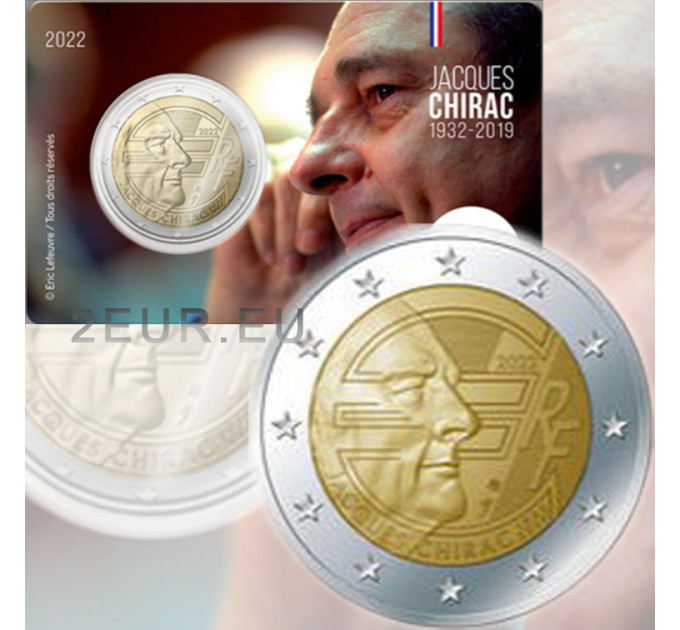 France 2 euros BU 2022 - Jacques Chirac