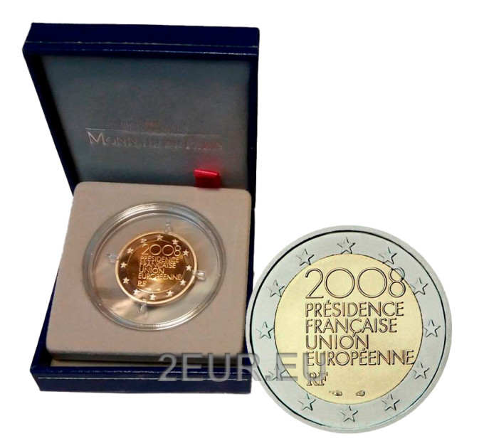 France 2 euros BE 2008 - Présidence de l'UE