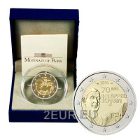 France 2 euros BE 2010 - 70e anniversaire de l'Appel du 18 juin 1940 - Charles de Gaulle