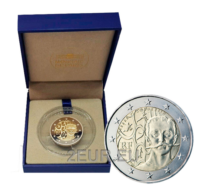 France 2 euros BE 2013 - 150e anniversaire de la naissance de Pierre de Coubertin