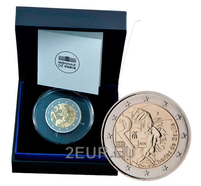 France 2 euros BE 2020 - Charles de Gaulle