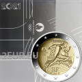 France 2 euros BE 2021 - JO d'été Paris 2024 - Remise du drapeau olympique