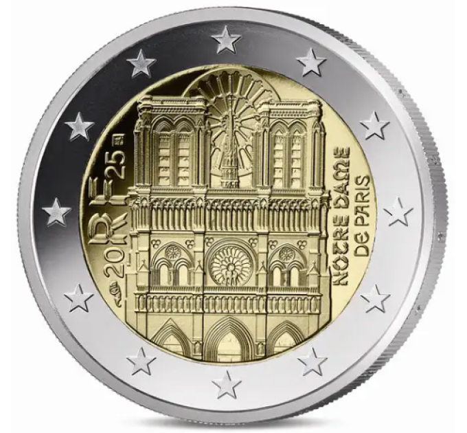 France 2 euros BE 2025 - Notre Dame