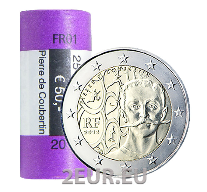 France 2 EURO ROLL 2013 - 150e anniversaire de la naissance de Pierre de Coubertin