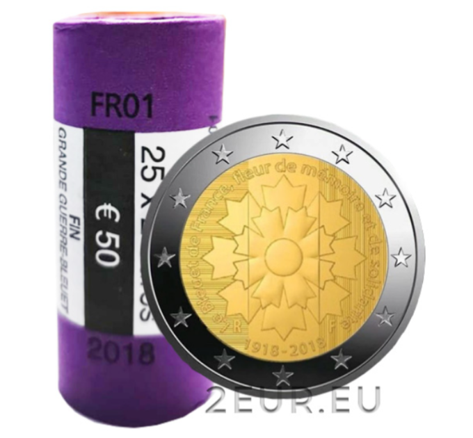 France 2 EURO ROLL 2018 - Bleuet de France