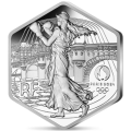 France 10 euros pièce d'argent 2023 - Jeux olympiques de 2024 à Paris - Hexagonale Semeuse