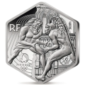 France 10 euros pièce d'argent 2024 - Jeux olympiques de 2024 à Paris - Hexagonale Hercule