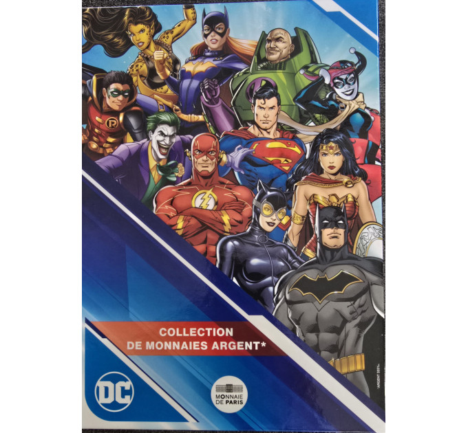 France 10 euros pièce d'argent 2025 - DC COMICS + Album