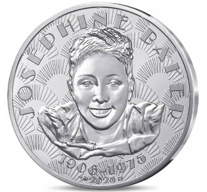 France 10 euros pièce d'argent 2025 - Joséphine Baker