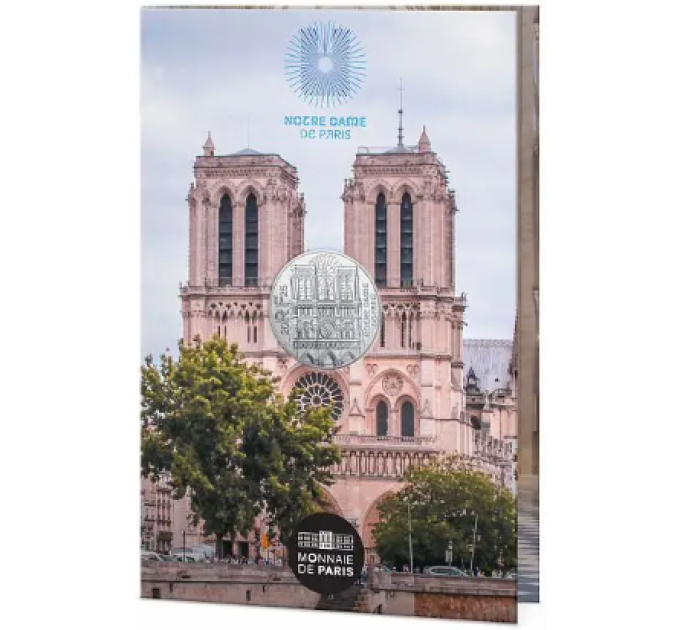 France 10 euros pièce d'argent 2025 - Notre-Dame de Paris