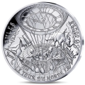 France 10 euros pièce d'argent BE 2025 - L’Art de la Plume – Le Tour du monde en 80 jours