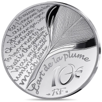 France 10 euros pièce d'argent BE 2025 - L’Art de la Plume – Vingt mille lieues sous les mers